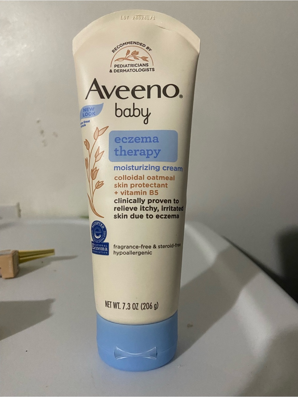 Aveeno Baby Eczema Therapy Moisturizing Cream 7.3 Fl. Oz exp 07/26